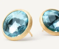 Marco Bicego Earrings|Blue Topaz Stud Earrings, Large