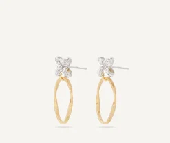 Marco Bicego Earrings|Diamond Earrings With Floral Elements