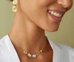 Marco Bicego Necklaces|Diamond Necklace With Adjustable Chain, Mini