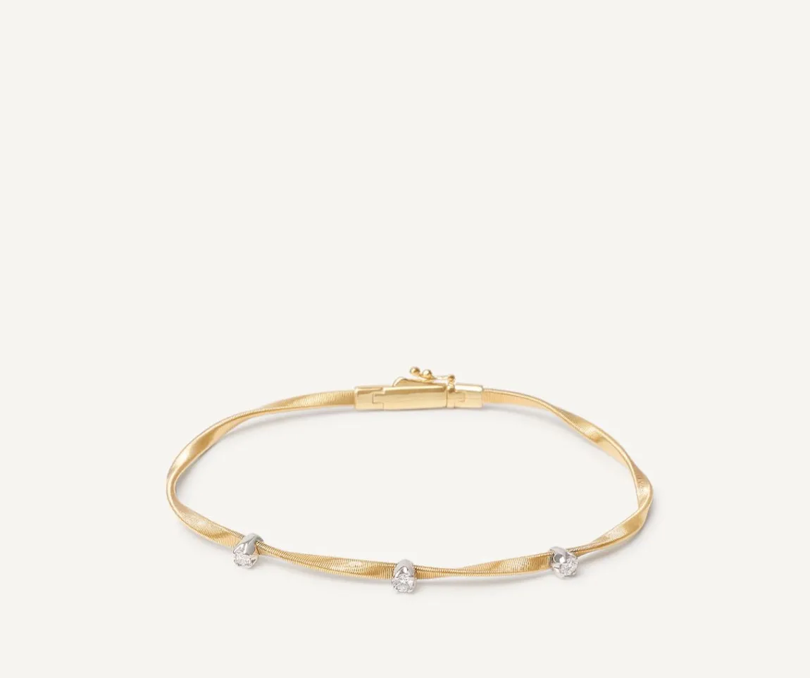 Marco Bicego Bracelets|Diamond Yellow Gold Bracelet