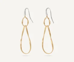 Marco Bicego Earrings|Diamond-Studded Drop Earrings