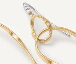 Marco Bicego Earrings|Diamond-Studded Drop Earrings