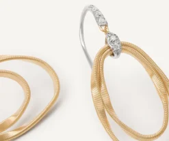 Marco Bicego Earrings|Diamond-Studded Earrings With Ovals