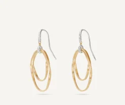 Marco Bicego Earrings|Diamond-Studded Earrings With Ovals