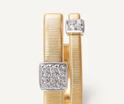 Marco Bicego Rings|Double Band Diamond Pave Ring