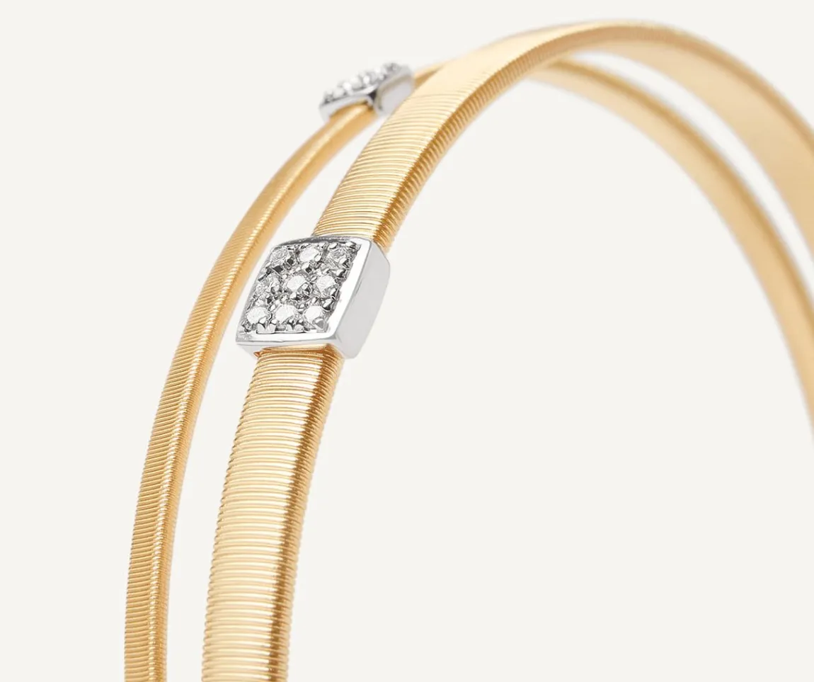 Marco Bicego Bracelets|Double Strand Diamond Pave Bracelet