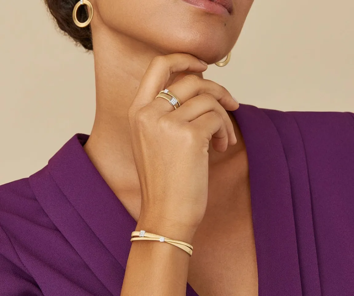 Marco Bicego Bracelets|Double Strand Diamond Pave Bracelet