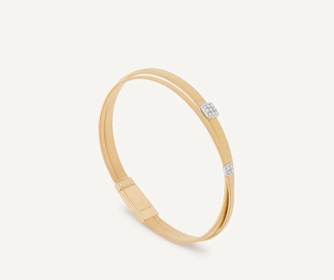 Marco Bicego Bracelets|Double Strand Diamond Pave Bracelet