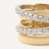 Marco Bicego Rings|Double-Band Diamond Ring, Large