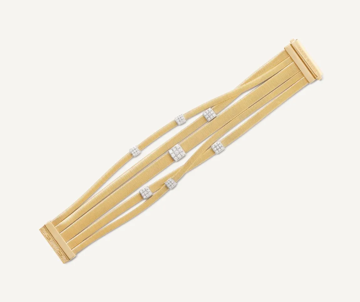Marco Bicego Bracelets|Five-Strand Diamond Pave Bracelet
