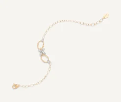 Marco Bicego Bracelets|Floral Diamond Pave Bracelet With Adjustable Chain