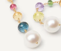 Marco Bicego Earrings|Gemstone And Pearl Drop Earrings