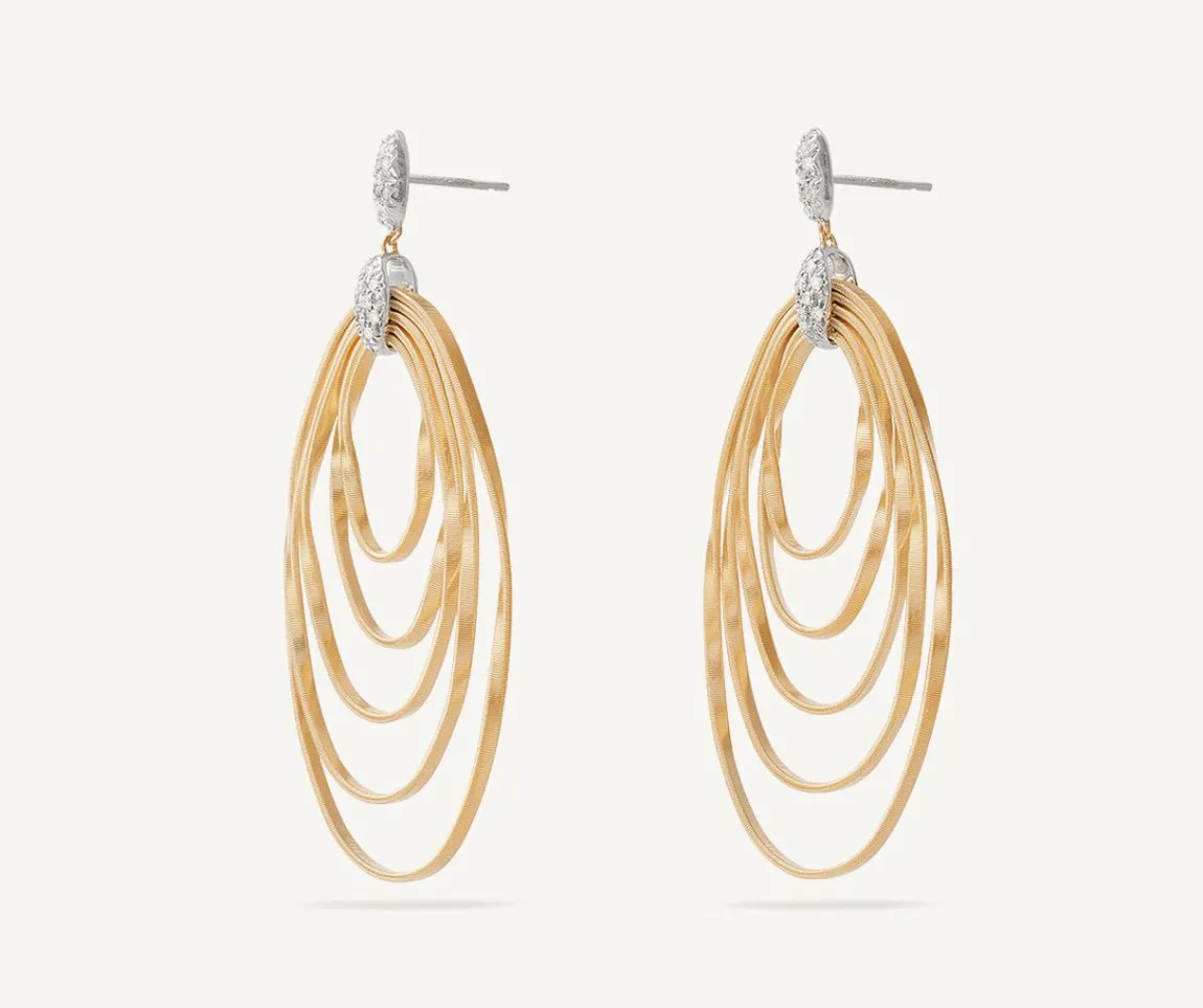 Marco Bicego Earrings|Gold And Diamond Chandelier Earrings, Large