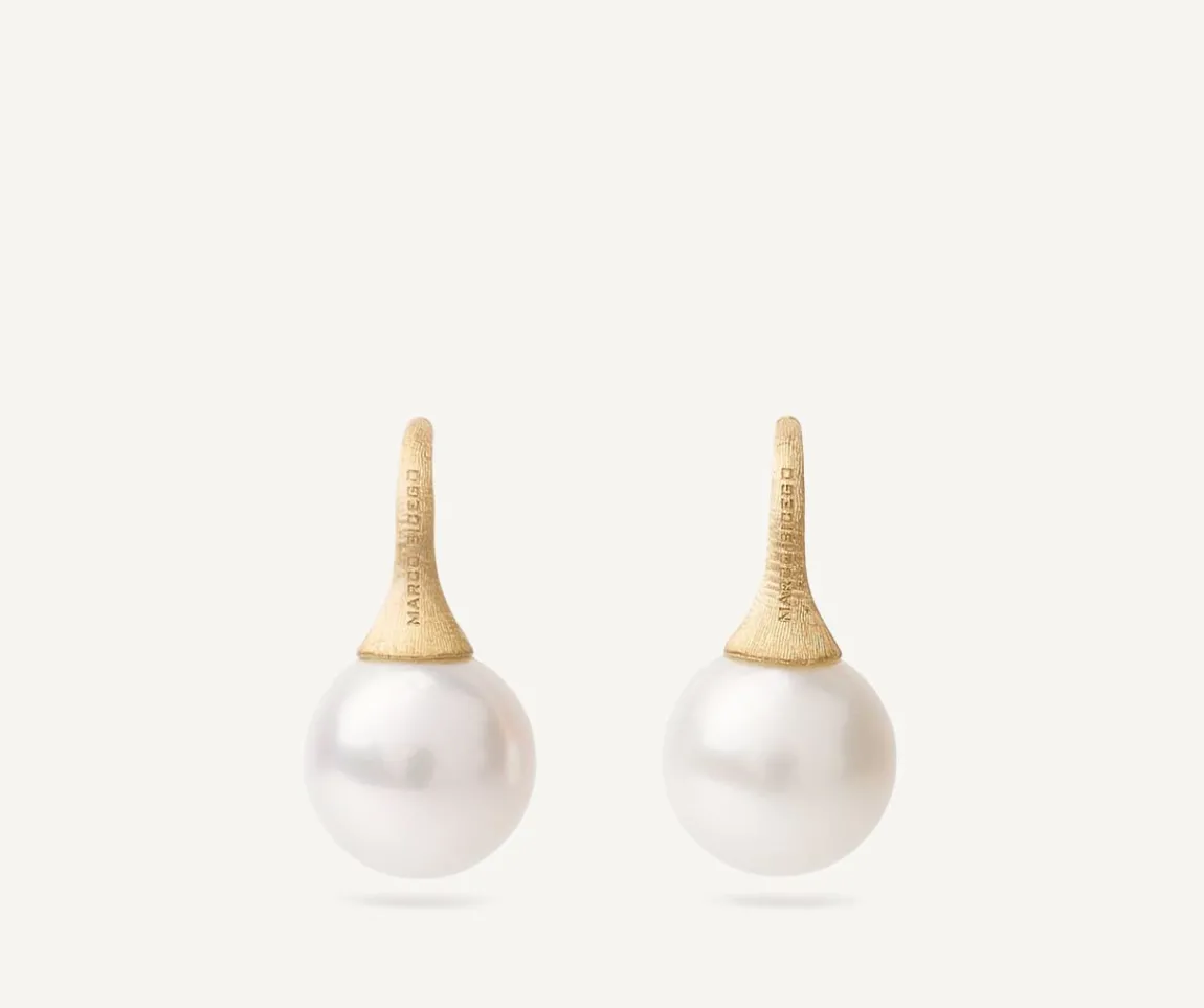 Marco Bicego Earrings|Gold And Pearl Drop Earrings