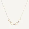 Marco Bicego Necklaces|Gold Chain Necklace With Floral Diamond Elements