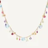 Marco Bicego Necklaces|Gold Chain Necklace With Multicoloured Gemstones