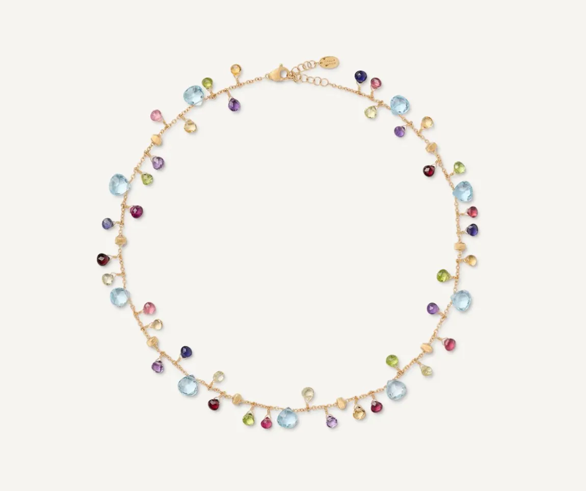 Marco Bicego Necklaces|Gold Chain Necklace With Multicoloured Gemstones
