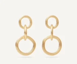 Marco Bicego Earrings|Gold Chandelier Earrings With Three Elements