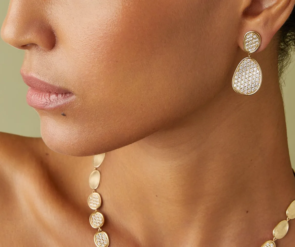 Marco Bicego Earrings|Gold Chandelier Earrings With Diamonds