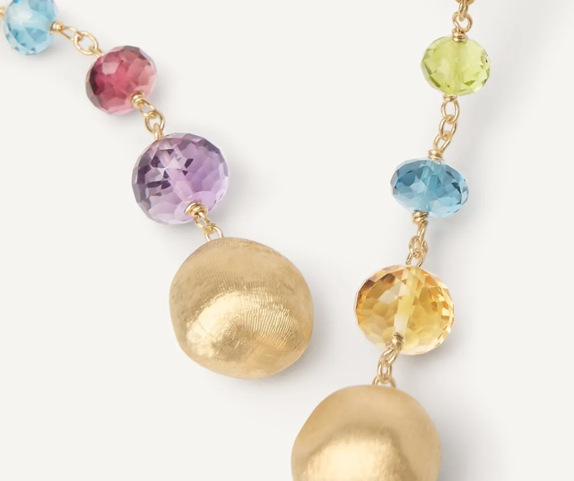 Marco Bicego Earrings|Gold Duster Earrings With Gemstones