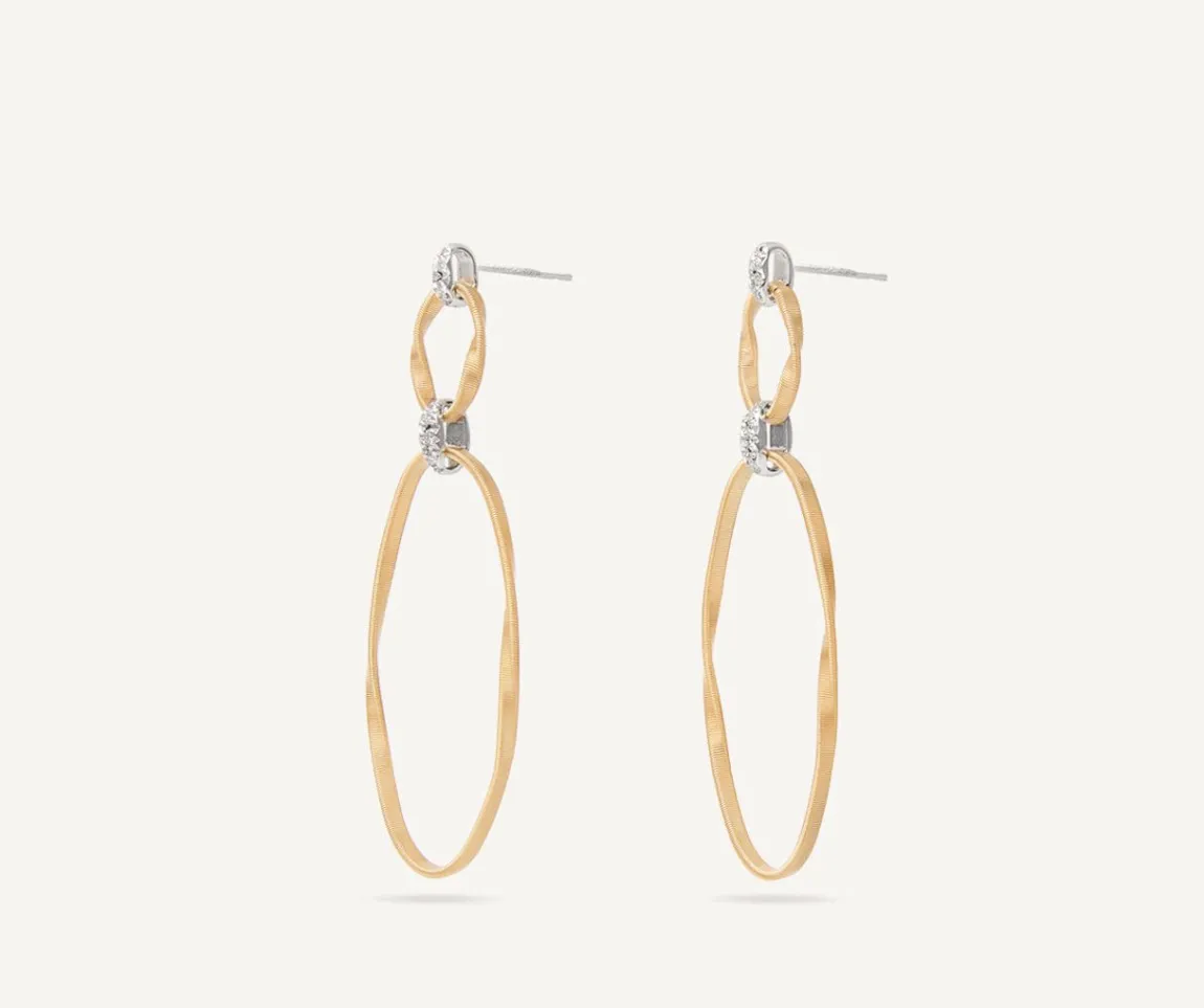 Marco Bicego Earrings|Gold Earrings With Diamonds