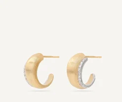 Marco Bicego Earrings|Gold Hoop Earrings With Diamonds, Mini