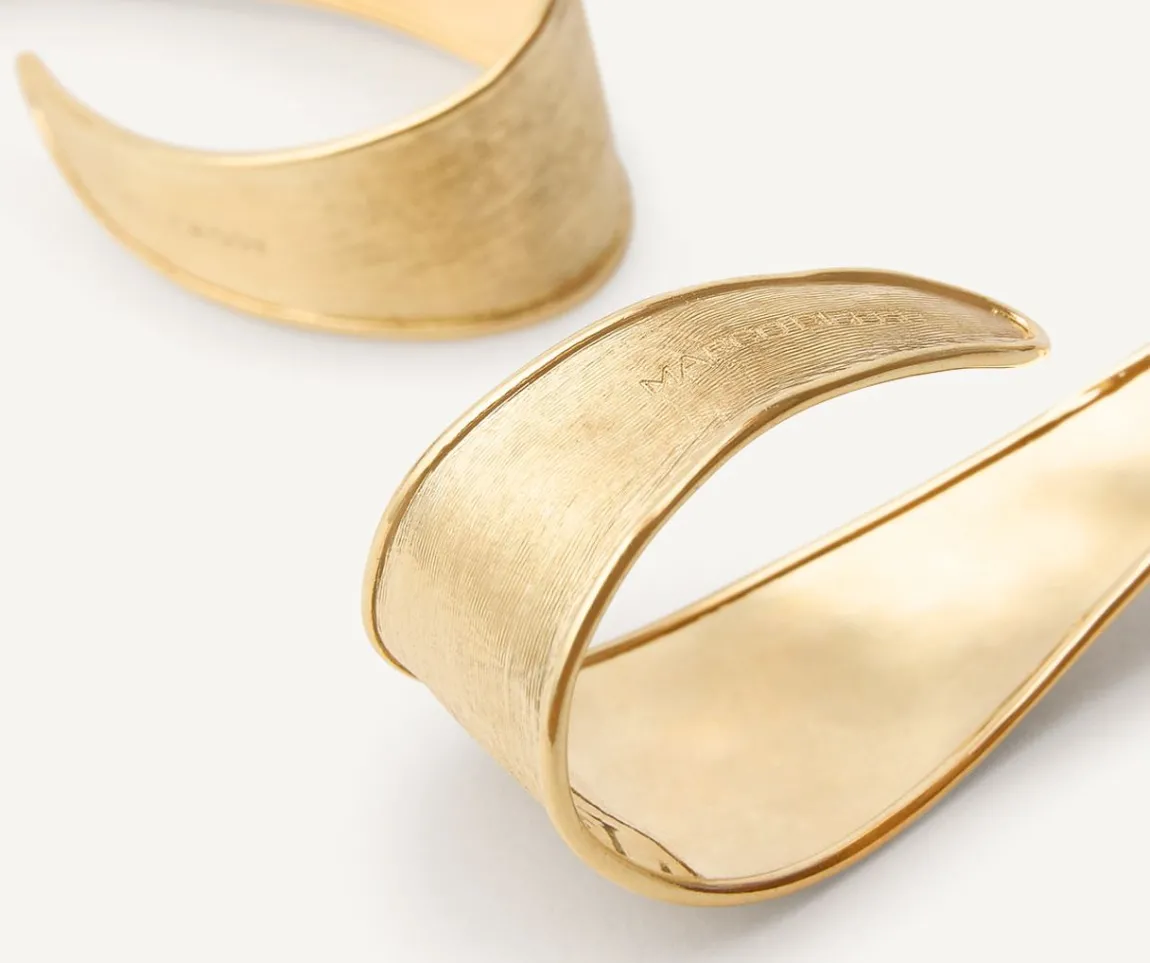 Marco Bicego Earrings|Gold Hoop Earrings With Florentine Technique