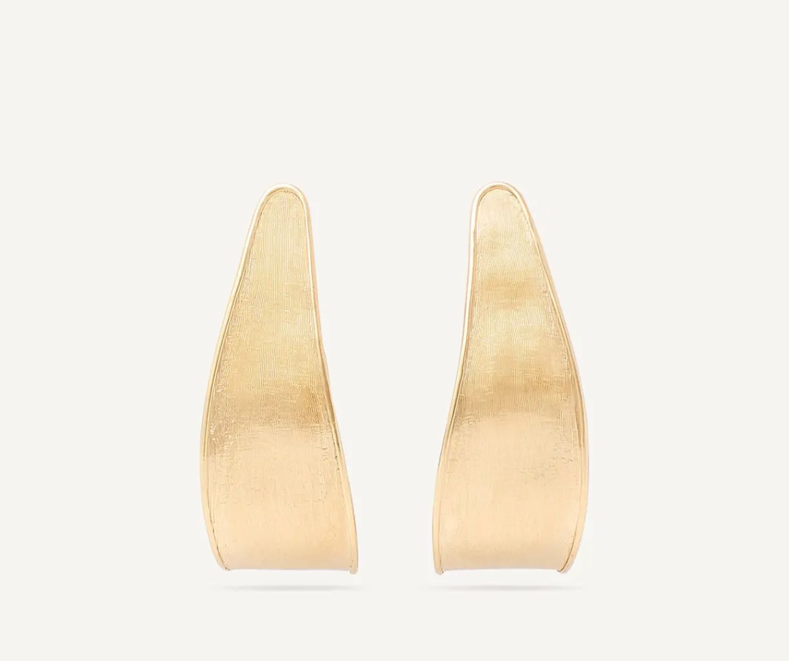 Marco Bicego Earrings|Gold Hoop Earrings With Florentine Technique