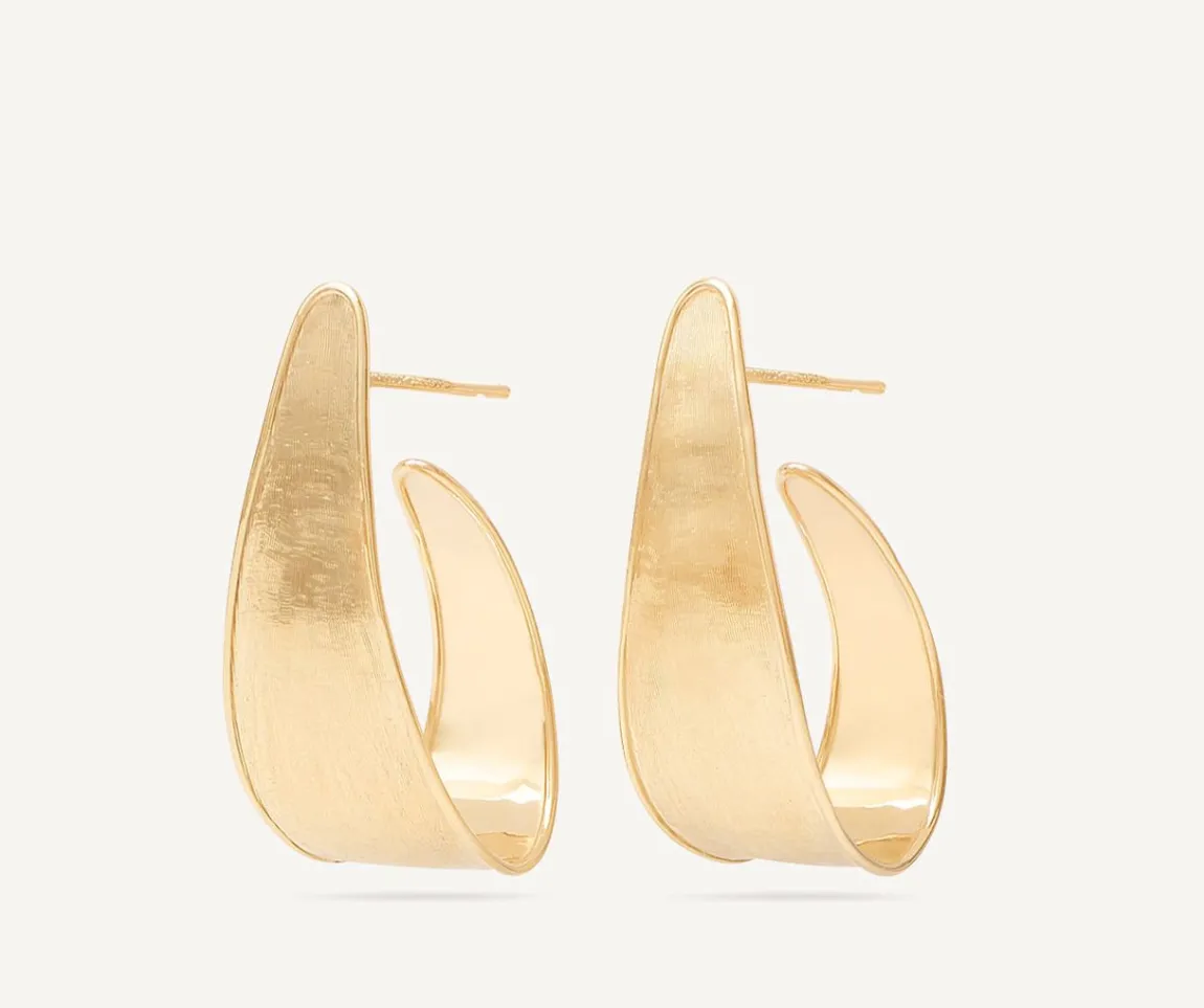 Marco Bicego Earrings|Gold Hoop Earrings With Florentine Technique