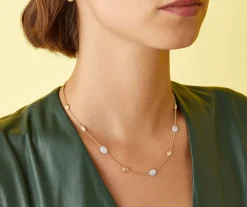 Marco Bicego Necklaces|Gold Necklace With Oval Elements And Diamonds