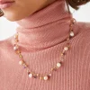 Marco Bicego Necklaces|Gold Necklace With Pearls And Multicoloured Gemstones