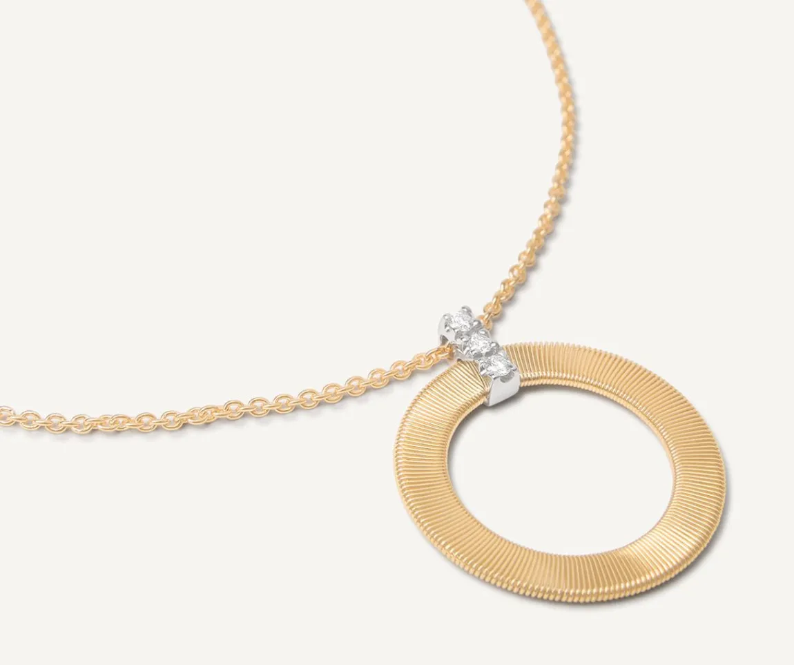 Marco Bicego Necklaces|Gold Pendant Necklace With Diamonds