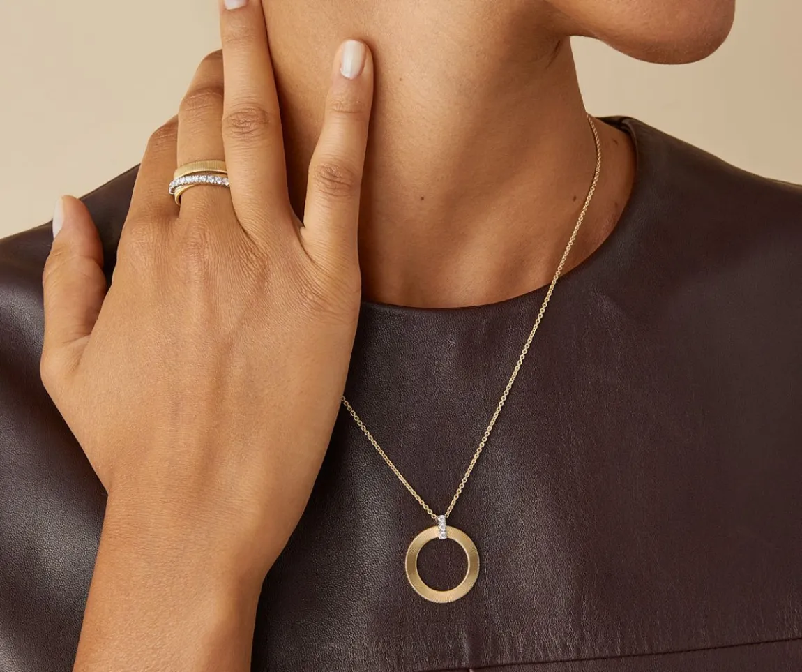 Marco Bicego Necklaces|Gold Pendant Necklace With Diamonds