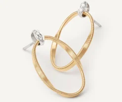 Marco Bicego Earrings|Gold Stud Earrings With Diamonds