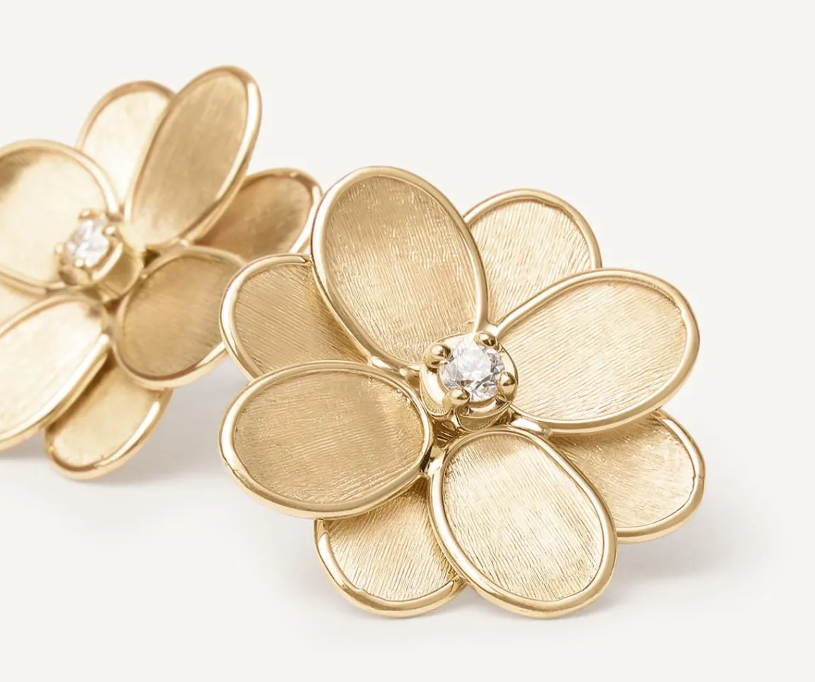 Marco Bicego Earrings|Gold Stud Earrings With Diamonds