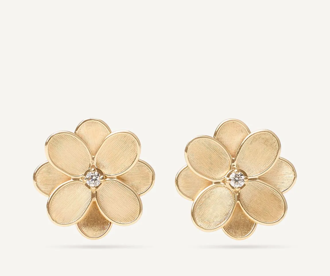 Marco Bicego Earrings|Gold Stud Earrings With Diamonds