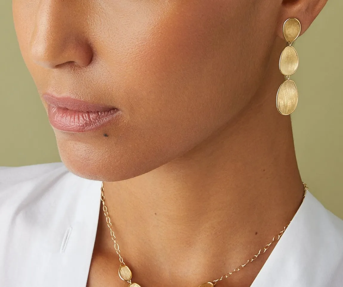 Marco Bicego Earrings|Gold Triple Earrings