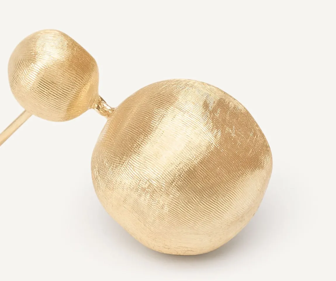 Marco Bicego Earrings|Gold Two-Bead Drop Earrings