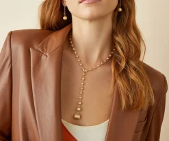 Marco Bicego Necklaces|18Kt Yellow Gold And Diamond Lariat Necklace