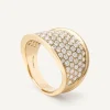 Marco Bicego Rings|18Kt Yellow Gold Band Ring With Diamonds