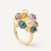 Marco Bicego Rings|18Kt Yellow Gold Mixed Gemstone Cocktail Ring