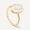 Marco Bicego Rings|18Kt Yellow Gold Mother-Of-Pearl And Diamond Ring