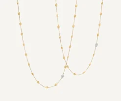 Marco Bicego Necklaces|Long Necklace With Oval Elements And Diamonds