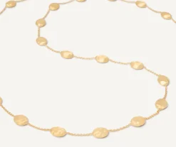 Marco Bicego Necklaces|Long Necklace With Yellow Gold Oval Elements