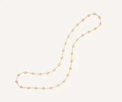 Marco Bicego Necklaces|Long Necklace With Yellow Gold Oval Elements