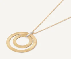 Marco Bicego Necklaces|Long Two-Loop Pendant With Diamonds