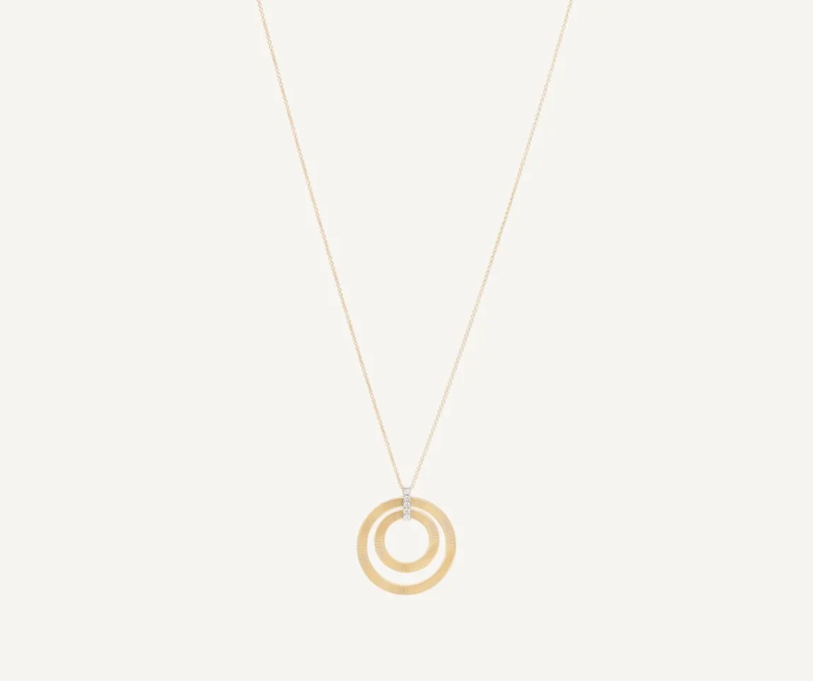 Marco Bicego Necklaces|Long Two-Loop Pendant With Diamonds