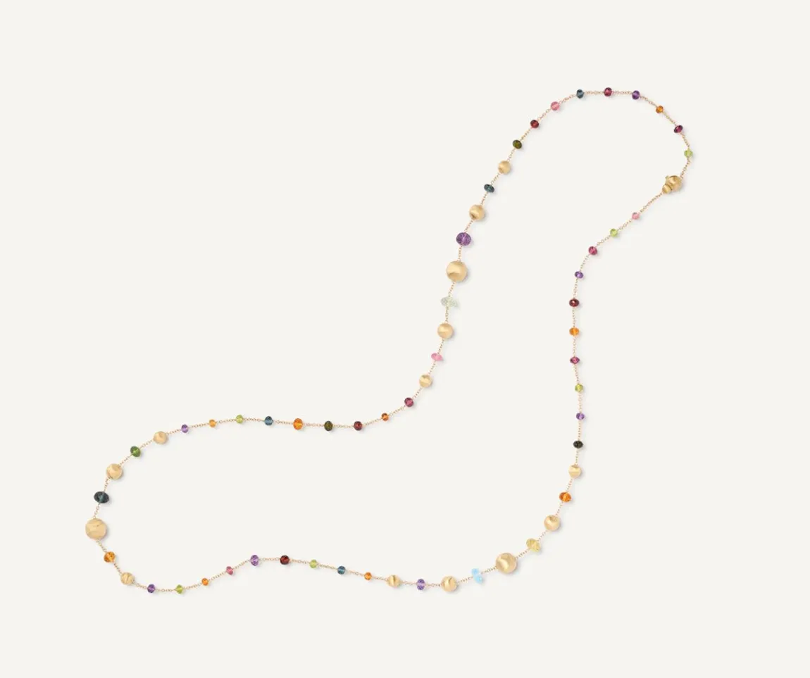 Marco Bicego Necklaces|Mixed Gemstone 18Kt Yellow Gold Long Necklace