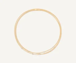 Marco Bicego Necklaces|Multi-Strand Gold Necklace With Diamonds