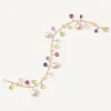 Marco Bicego Bracelets|Pearls And Multicoloured Gemstone Single-Strand 18Kt Yellow Gold Bracelet